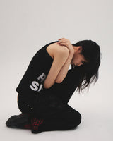 レイブ ワッフル タンクトップ(BLACK)