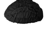 Moel Check Dot Tiered Midi Skirt