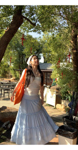pouch halter strap shirring tube top