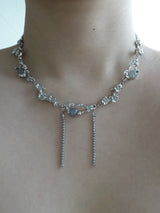 [s.steel] crystal drop chocker | 크리스탈 드롭 초커 목걸이