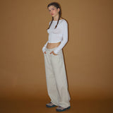 Low back crop t-shirt