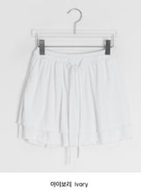 Mokan Lace Tiered Layered Mini Skirt