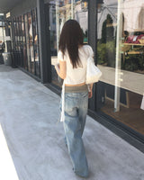 スナップパフTシャツ