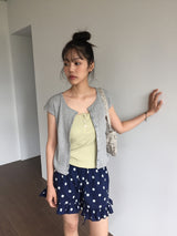 Mer knit short sleeve  (4color)