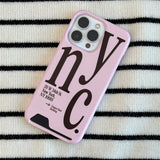 NYC phone case pink (card)