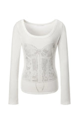 Silhouette tee - ivory