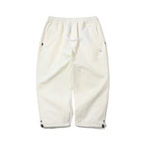 LOGO COTTON SUPER WIDE PANTS - WHITE