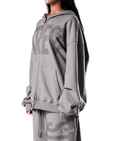 NO STRESS HOTFIX SET HOOD ZIP-UP ASH GRAY