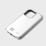 holiday epoxy bumper case (silver frame / white)