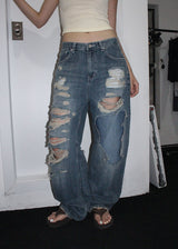 SUN DAMAGE WIDE PANTS (S-L)