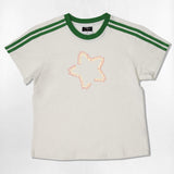 スターフォントロゴセミクロップTシャツ - 6COLOR