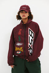 BSR SPORTY TRACK JACKET BURGUNDY