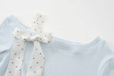 Arielle Bow Strap Ruched Top