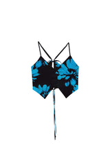 FLUTTER TOP / BLUE