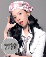 [aespa Karina, ILLIT Iroha, NMIXX Haewon Piercing] Ballerina Ribbon Piercing - Silver