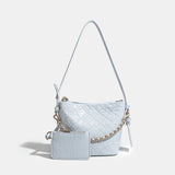 Classic Tweed Quilted Chain Bag - A must-have tweed shoulder bag for formal looks
