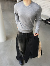 No.1535 steady V KNIT (4color)