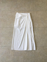 Twist drape maxi skirt