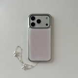 pink silver bumper case