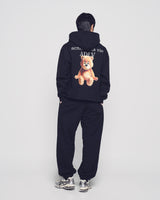 25FW AC BEAR BASIC LOGO HOODIE BLACK