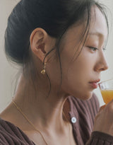 ミラーピアスショート ゴールド