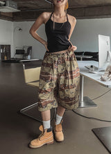 Lip cargo stopper Bermuda pants