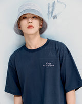 24FW アップサイドダウンベーシックロゴショートスリーブTシャツ ブラウン