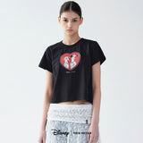 101 DALMATIANS LACE HEART CROP TOP_WHITE