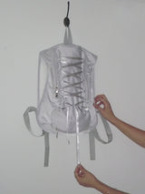 Lace up backpack _ Grey