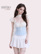 Charles chiffon scarf chiffon blouse
