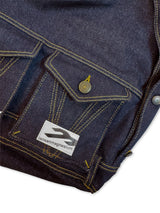 Trucker Jacket Backpack in Blue