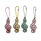 [made] Dot treble clef Keyring