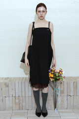 DEEP SLIT DRESS_NAVY