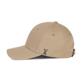Stud logo over fit ball cap BEIGE