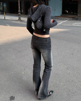 Eylet flat heels