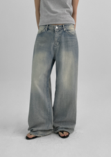 [MADE] Pullup Wide Denim Pants