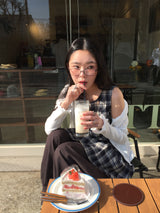 Frill Hem V-Neck Cardigan (3color)