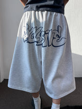 Hip Character Tattoo Lettering Bermuda Shorts 3color