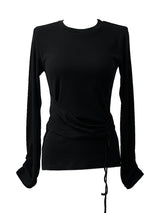slim wrap shirring strap T (2color)