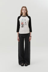 ROCKTTYバニーラグランTシャツ [WHITE]