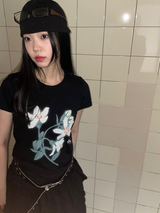 花柄Tシャツ