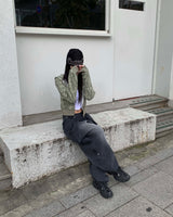 ラップデニムバルーンパンツ