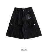 non-fade bermuda snap denim pants