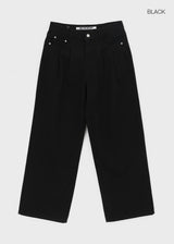 [MADE] Miu Two-Tuck Wide Cotton Pants