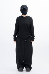Meiji semi-crop long-sleeved T-shirt