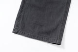 WASHED FADED HAND-WIPED WHISKER RANDOM STITCH HERRINGBONE CHINO