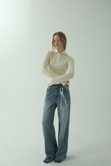 SAILOR RIBBED KNIT PULLOVER_IVORY