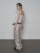 PYTHON LACE PANTS