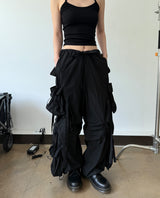 2wayナイロンカーゴパンツ (black)