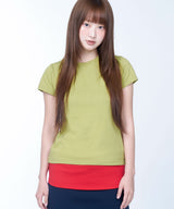 Basic slim top - OLIVE
